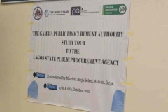 THE GAMBIA PUBLIC PROCUREMENT  AUTHORITY STUDY TOUR TO LAGOS STATE  PUBLIC PROCUREMENT AGENCY